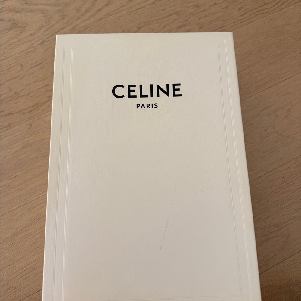 Celine Black Studded T-Strap Leather Sandals - Picture 2 of 3